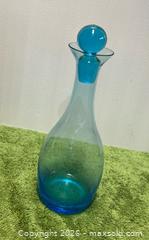 MaxSold Auction: Blue Glass Decanter  - Wheatland (New York, USA) SELLER MANAGED Downsizing Online Auction -  Briarwood Lane