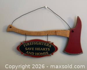 MaxSold Auction: Firefighter Wall Decor - Wheatland (New York, USA) SELLER MANAGED Downsizing Online Auction -  Briarwood Lane