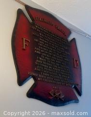 MaxSold Auction: Fireman’s Prayer Wall Decor  - Wheatland (New York, USA) SELLER MANAGED Downsizing Online Auction -  Briarwood Lane