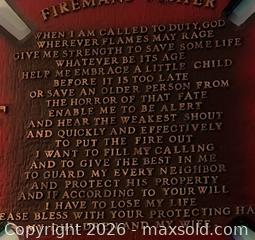 MaxSold Auction: Fireman’s Prayer Wall Decor  - Wheatland (New York, USA) SELLER MANAGED Downsizing Online Auction -  Briarwood Lane