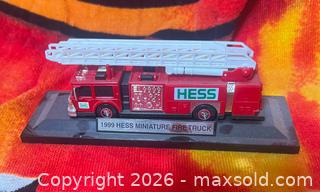 MaxSold Auction: Hess 1999 Miniature Fire Truck - Wheatland (New York, USA) SELLER MANAGED Downsizing Online Auction -  Briarwood Lane