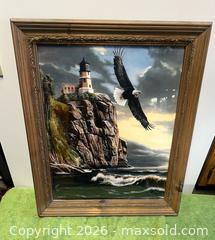 MaxSold Auction: Kevin Daniel Painting or Print in wood frame - Wheatland (New York, USA) SELLER MANAGED Downsizing Online Auction -  Briarwood Lane