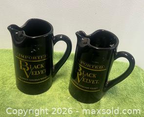 MaxSold Auction: Lot of 2 Black Velvet Pitchers  - Wheatland (New York, USA) SELLER MANAGED Downsizing Online Auction -  Briarwood Lane