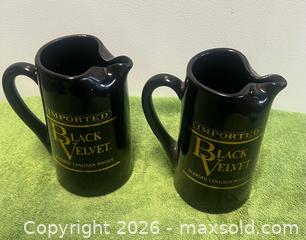 MaxSold Auction: Lot of 2 Black Velvet Pitchers  - Wheatland (New York, USA) SELLER MANAGED Downsizing Online Auction -  Briarwood Lane