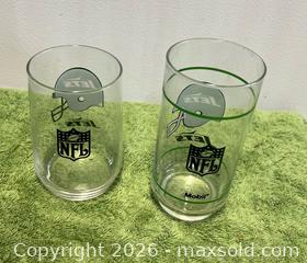 MaxSold Auction: Lot of 2 NY Jets Glasses  - Wheatland (New York, USA) SELLER MANAGED Downsizing Online Auction -  Briarwood Lane