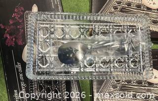 MaxSold Auction: Lot of 3 Royal Brighton Cranberry Tray with Server - Wheatland (New York, USA) SELLER MANAGED Downsizing Online Auction -  Briarwood Lane