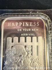 MaxSold Auction: 1992 National 1 Troy Ounce .999 Fine Silver Bar A - White Rock (British Columbia, Canada) Downsizing Online Auction - Everall Street
