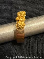 MaxSold Auction: Baker 10K Gold Nugget Ring A - White Rock (British Columbia, Canada) Downsizing Online Auction - Everall Street