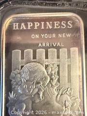 MaxSold Auction: National 1992 1 Troy oz .999 Fine Silver Bar A - White Rock (British Columbia, Canada) Downsizing Online Auction - Everall Street