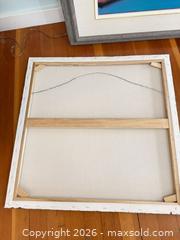 MaxSold Auction: Original Acrylic Painting: Abstract Teal Tree, Still Life B - White Rock (British Columbia, Canada) Downsizing Online Auction - Everall Street