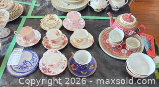 MaxSold Auction: China & Porcelain Teacups & Saucers, Asian Tea set B - Hamilton (Ontario, Canada) Moving Online Auction - Sunning Hill Avenue