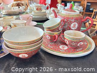 MaxSold Auction: China & Porcelain Teacups & Saucers, Asian Tea set B - Hamilton (Ontario, Canada) Moving Online Auction - Sunning Hill Avenue