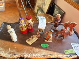 MaxSold Auction: Figurines: Willow Tree Angel, Matryoshka, Hummel & Carved Wood B - Hamilton (Ontario, Canada) Moving Online Auction - Sunning Hill Avenue
