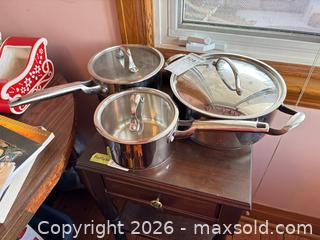MaxSold Auction: Paderno Stainless Steel 3-Piece Cookware Set B - Hamilton (Ontario, Canada) Moving Online Auction - Sunning Hill Avenue