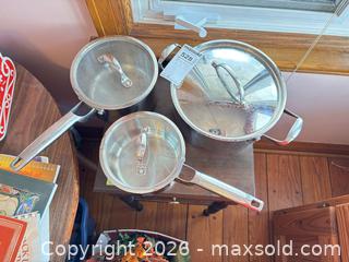 MaxSold Auction: Paderno Stainless Steel 3-Piece Cookware Set B - Hamilton (Ontario, Canada) Moving Online Auction - Sunning Hill Avenue