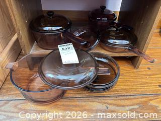 MaxSold Auction: Pyrex Visionware Glass Bakeware B - Hamilton (Ontario, Canada) Moving Online Auction - Sunning Hill Avenue