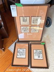 MaxSold Auction: Victorian Caricature Engraving Framed Prints, Signed CB A - Hamilton (Ontario, Canada) Moving Online Auction - Sunning Hill Avenue