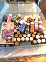 MaxSold Auction: 3 bins of Assorted acrylic paints- not all full but lots of life left to paint + - Tay Valley (Ontario, Canada) SELLER MANAGED Downsizing Online Auction - Clarchris Road