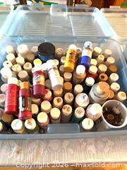 MaxSold Auction: 3 bins of Assorted acrylic paints- not all full but lots of life left to paint + - Tay Valley (Ontario, Canada) SELLER MANAGED Downsizing Online Auction - Clarchris Road