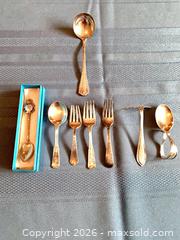 MaxSold Auction: 7 pieces Sterling Silver plus  a Birks Regency Plate ladle - Tay Valley (Ontario, Canada) SELLER MANAGED Downsizing Online Auction - Clarchris Road