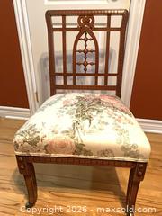 MaxSold Auction: Antique Eastlake hall table with mirror and side chair - Tay Valley (Ontario, Canada) SELLER MANAGED Downsizing Online Auction - Clarchris Road