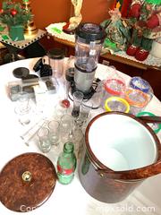 MaxSold Auction: Let’s mix a drink, magic bullet with accessories, vintage ice bucket - Tay Valley (Ontario, Canada) SELLER MANAGED Downsizing Online Auction - Clarchris Road