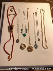 MaxSold Auction: Vintage jewelry, vendiome 17 jewels watch, silver locket, pearls, vintage bolo tie +++ - Tay Valley (Ontario, Canada) SELLER MANAGED Downsizing Online Auction - Clarchris Road