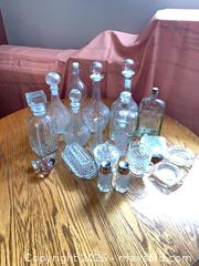 MaxSold Auction: Vintage Wexford anchor hocking service  set, 4 ash trays, 2 bottle stoppers, 8 decanters - Tay Valley (Ontario, Canada) SELLER MANAGED Downsizing Online Auction - Clarchris Road