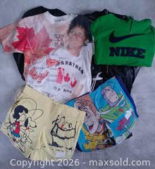 MaxSold Auction: 47-Piece Vintage & Modern Clothing Bundle – Peanuts, Toy Story, AOP Terry Fox, Nike & More!  - Toronto (Ontario, Canada) SELLER MANAGED Reseller Online Auction - Esandar Drive (STORAGE)