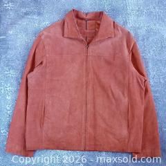 MaxSold Auction: Britches Leather Orange Zip-Up Jacket – Size XL – Excellent Condition - Toronto (Ontario, Canada) SELLER MANAGED Reseller Online Auction - Esandar Drive (STORAGE)