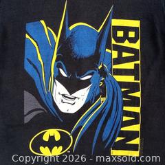 MaxSold Auction: Vintage 1988 Batman DC Comics T-Shirt – Single Stitch – Made in Canada – Size Small – Black Original Late-80s DC Comics Graphic Tee - Toronto (Ontario, Canada) SELLER MANAGED Reseller Online Auction - Esandar Drive (STORAGE)