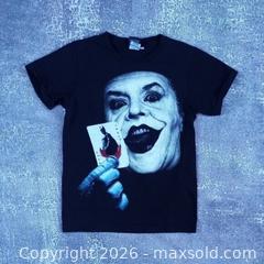 MaxSold Auction: Vintage 1989 Batman Joker T-Shirt – Jack Nicholson – Single Stitch – USA Made – Size Small – Excellent Condition Original 1989 Movie Era Graphic Tee - Toronto (Ontario, Canada) SELLER MANAGED Reseller Online Auction - Esandar Drive (STORAGE)