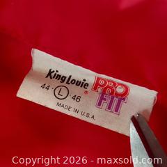 MaxSold Auction: Vintage 1990 King Louie “Big Game San Diego” Button-Up Jacket – Unisex – Size 44-46 Large - Toronto (Ontario, Canada) SELLER MANAGED Reseller Online Auction - Esandar Drive (STORAGE)