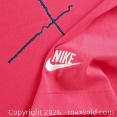 MaxSold Auction: Vintage 1990s Nike Abstract Tennis Polo Shirt – Red – Single Stitch – USA Made – XL – Excellent Condition Authentic 90s Nike Sportswear - Toronto (Ontario, Canada) SELLER MANAGED Reseller Online Auction - Esandar Drive (STORAGE)