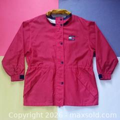 MaxSold Auction: Vintage 1990s Tommy Hilfiger Red & Yellow Windbreaker Jacket – XL Unisex – Great Condition - Toronto (Ontario, Canada) SELLER MANAGED Reseller Online Auction - Esandar Drive (STORAGE)