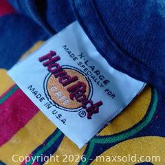 MaxSold Auction: Vintage 1998 Hard Rock Cafe Orlando T-Shirt – USA Made – X-Large – Excellent Condition – Blue Authentic 1998 Hard Rock Cafe Collectible - Toronto (Ontario, Canada) SELLER MANAGED Reseller Online Auction - Esandar Drive (STORAGE)