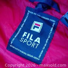 MaxSold Auction: Vintage Fila Sport Downhill Ski Jacket – Red & Navy – Size XL – Excellent Condition - Toronto (Ontario, Canada) SELLER MANAGED Reseller Online Auction - Esandar Drive (STORAGE)