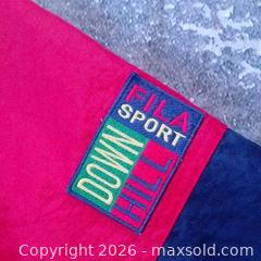 MaxSold Auction: Vintage Fila Sport Downhill Ski Jacket – Red & Navy – Size XL – Excellent Condition - Toronto (Ontario, Canada) SELLER MANAGED Reseller Online Auction - Esandar Drive (STORAGE)