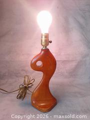 MaxSold Auction: Vintage Leviton Mid-Century Modern Sculptural Table Lamp – 13” Tall – Handmade – 1950s/60s - Toronto (Ontario, Canada) SELLER MANAGED Reseller Online Auction - Esandar Drive (STORAGE)