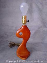 MaxSold Auction: Vintage Leviton Mid-Century Modern Sculptural Table Lamp – 13” Tall – Handmade – 1950s/60s - Toronto (Ontario, Canada) SELLER MANAGED Reseller Online Auction - Esandar Drive (STORAGE)