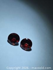 MaxSold Auction: Natural bright cherry red garnet pair - Hamilton (Ontario, Canada) PARTNER MANAGED Reseller Online Auction - Mohawk Road West,