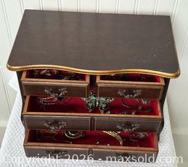 MaxSold Auction: Cute jewelry chest with vintage jewelry  - Nanaimo (British Columbia, Canada) SELLER MANAGED Estate Sale Online Auction - Elizabeth Street