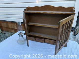 MaxSold Auction: Vintage spice rack and small (7”) hurricane lamp  - Nanaimo (British Columbia, Canada) SELLER MANAGED Estate Sale Online Auction - Elizabeth Street