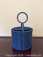 MaxSold Auction: Ciroa Navy Blue Nautical Anchor Storage Wicker Storage Caddy - San Jose (California, USA) SELLER MANAGED Estate Sale Online Auction - South 16th Street