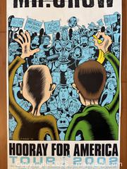 MaxSold Auction: HBO Mr. Show 2002 Hooray For America Tour Poster - David Cross & Bob Odenkirk - San Jose (California, USA) SELLER MANAGED Estate Sale Online Auction - South 16th Street