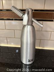 MaxSold Auction: ICO Soda Siphon Sparkling Water Maker Soda Maker w/Cartridges - San Jose (California, USA) SELLER MANAGED Estate Sale Online Auction - South 16th Street