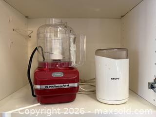 MaxSold Auction: KitchenAid Food Processor & Krups Electric Spice and Coffee Grinder - San Jose (California, USA) SELLER MANAGED Estate Sale Online Auction - South 16th Street