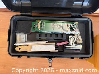 MaxSold Auction: Pair of Toolboxes / Tackleboxes With Sewing Items and Art Supplies and more!  - San Jose (California, USA) SELLER MANAGED Estate Sale Online Auction - South 16th Street