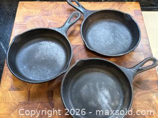 MaxSold Auction: Set of 3 Cast Iron Pans - San Jose (California, USA) SELLER MANAGED Estate Sale Online Auction - South 16th Street