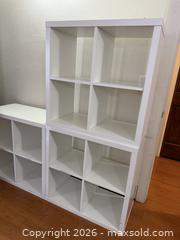 MaxSold Auction: Set of 3 White Cube Storages. Can Be Used Alone or Together!  - San Jose (California, USA) SELLER MANAGED Estate Sale Online Auction - South 16th Street